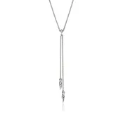 0.03ctw Diamond Sterling Sterling Naga Y Necklace