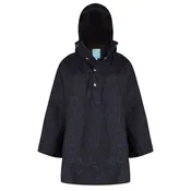 Women's Rain Poncho - Black and Navy