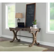 3-Drawer Writing Desk with X-Style Legs