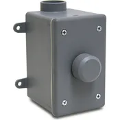 60-Watt Weather-Resistant Volume Control Sealed Against Dust and Moisture. Available in Gray