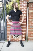 Ailsa Pink Tartan Kilt