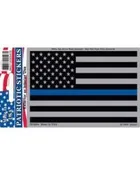Law Enforcment Thin Blue Line Flag 3"x4" Decal/Sticker — American Heroes