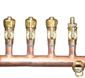 11/2" Copper Manifold 1/2" Compress. STAND. PEX (W & W/O Valves) 2 Loop12 Loop