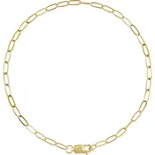 2.1 mm Paperclip Chain Bracelet