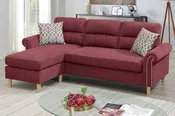 2PC Reversible Sectional Sofa Set