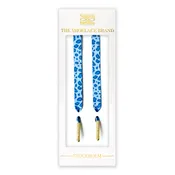Blue Classic Leopard Shoelaces
