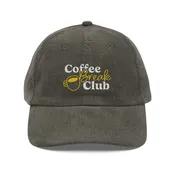 Coffee Break Club Corduroy Cap - Olive
