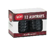 Ashtray black plastic