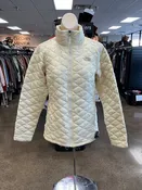 Athletic Jacket By The North Face In Cream, Size:M