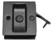DonJo / Square Pocket Door Lock / Privacy / Black / PDL 101 622
