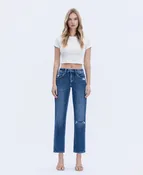 Accumulate - High Rise Ankle Straight Jeans