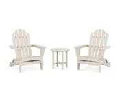 3-Piece Monterey Bay Folding Adirondack Set