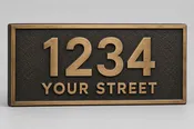 Cast Metal Address Plaque