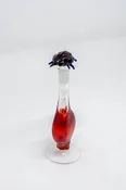 Hand Blown Glass Perfume Bottle: Blue Legged Lady Bug