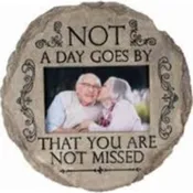 Memory verse Stepping Stones with stand and a bow