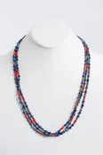 3 Strand Lapis Heish Necklace