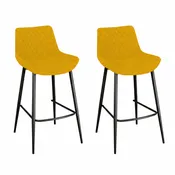 Ace Pair of Saffron Bar Stools - Bar Stool - Pair Saffron