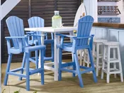 40″ Square Top Counter Table or Pub Table- Build Your Own
