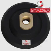 4" Hook and Loop Backing Pad Flexible Velcro Rubber Backing Backer Pads Arbor 5/8" 11 by STADEA - Series Super A