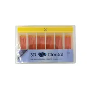 3D Dental Gutta Percha Points Tapered Bulk