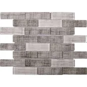 Bati Orient Fabric Print Mix Grey Wall Tile