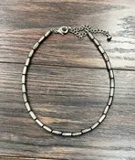 15" Cylindrical Navajo Bead Necklace