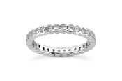 1.25ctw Diamond Bezel Set Eternity Band