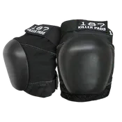 187 Killer Pads - Black Pro Knee Skateboard Pads - Sold In Pairs