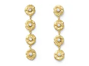 18kt Gold and Diamond "Seaquin" Dangle Earrings