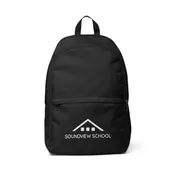 Backpack - White Logo — Soundview School