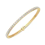 14K Yellow Gold Diamond Bracelet