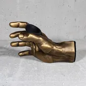 Gold Finish Classic Grip Wall Hanger - Right