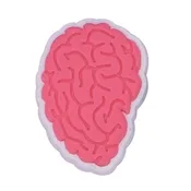 Brain Heel Strap Charm