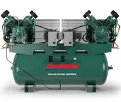 120 Gallon Horziontal Duplex Champion Air Compressors Fully Packaged-7.5 HP-HR7.5D-12