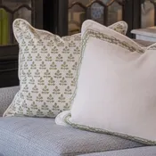 Artichoke Charm Sham w/ Pearl Cord Pillow Sham