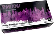 Adenna Shadow Black Nitrile Gloves, PF 6 mil