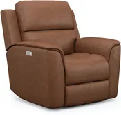 1041-50PH 946-72 Flexsteel Henry Power Leather Recliner w Power Headrest & Lumbar