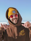 Choose Happy Shred Squad Waffle Beanie - Mustard