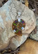 Ammonite Sterling Silver Necklace