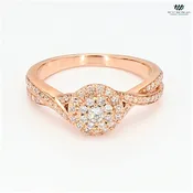 10K Rose Gold Diamond Engagement Ring| 0.50 CT TDW| 3.0 Grams| Size 7″ –   R12113A