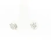 14KG White Gold 2.02 ctw. Diamond Stud Earrings