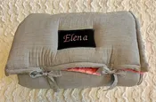 Janiebee Luxury Quilted Nap MatsALL MATSBlack and White Seersucker Nap Mat PINK Blanket