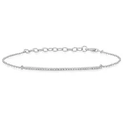 14KW Diamond Bar Bracelet