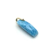 Pendant Larimar  Rectangular  Drop 14k #82179 — Everett Designs