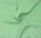 100% Woven Linen Prewashed Fabric Fresh Mint 200GSM