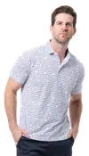 MEN'S SOLAIR COOL PRINT POLO. LUCKY BREAK.  900840A
