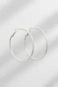 45MM Gold Dipped French Post Clasp Hoops