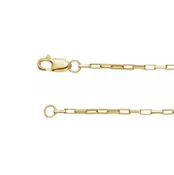 14k Gold Elongated Box Chain 1.2mm