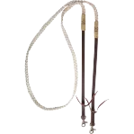 Adjustable Flat Braid Roping Rein SA-RRBR-WH