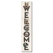 "All Dogs Welcome" Vertical Decorative Indoor/Outdoor Pallet Wood Sign 36" by 7.5"